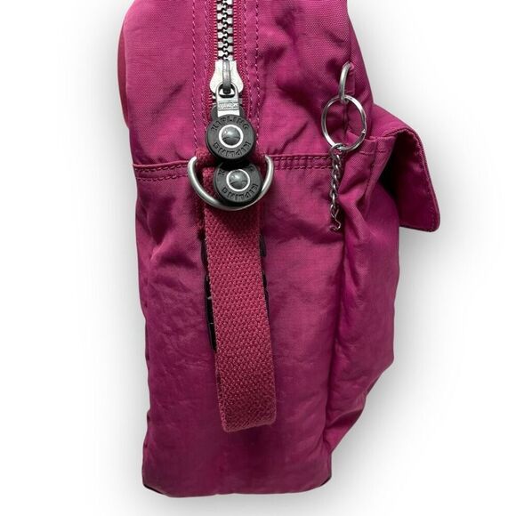 Kipling Large Baby Bag Nylon Very Berry Pink - Picture 6 of 10